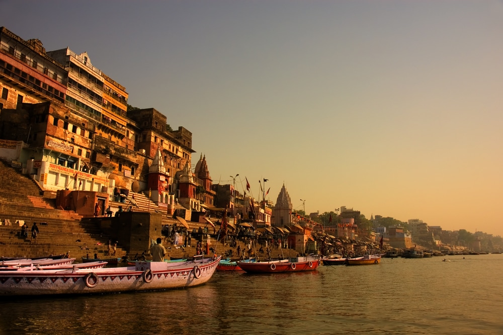 Ghats At Varanasi Uttar Pradesh