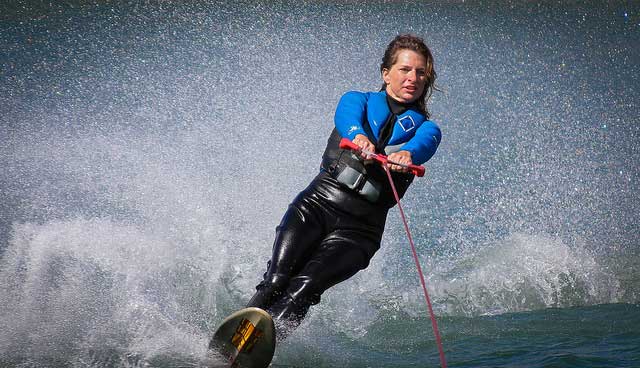 water-skiing